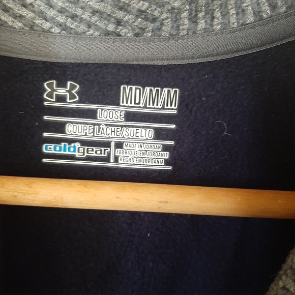 Under Armour Pullover Cold Heathered Blue Gray M - Picture 7 of 8